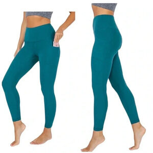 SOFT SURROUNDINGS | High Waist Ultra Soft Ankle Length Green Leggings Size L